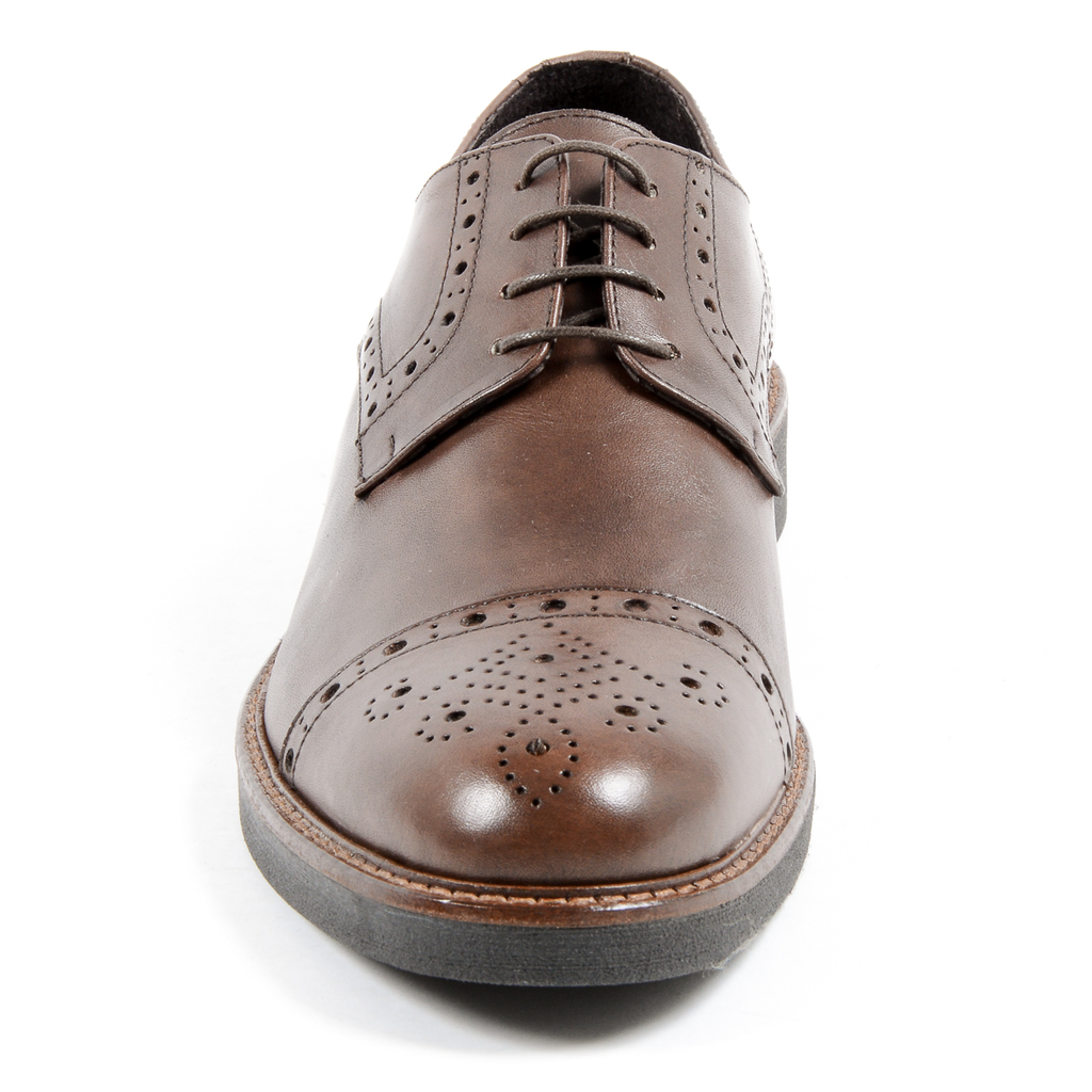 Andrew Charles Mens Brogue Shoe Brown LOU
