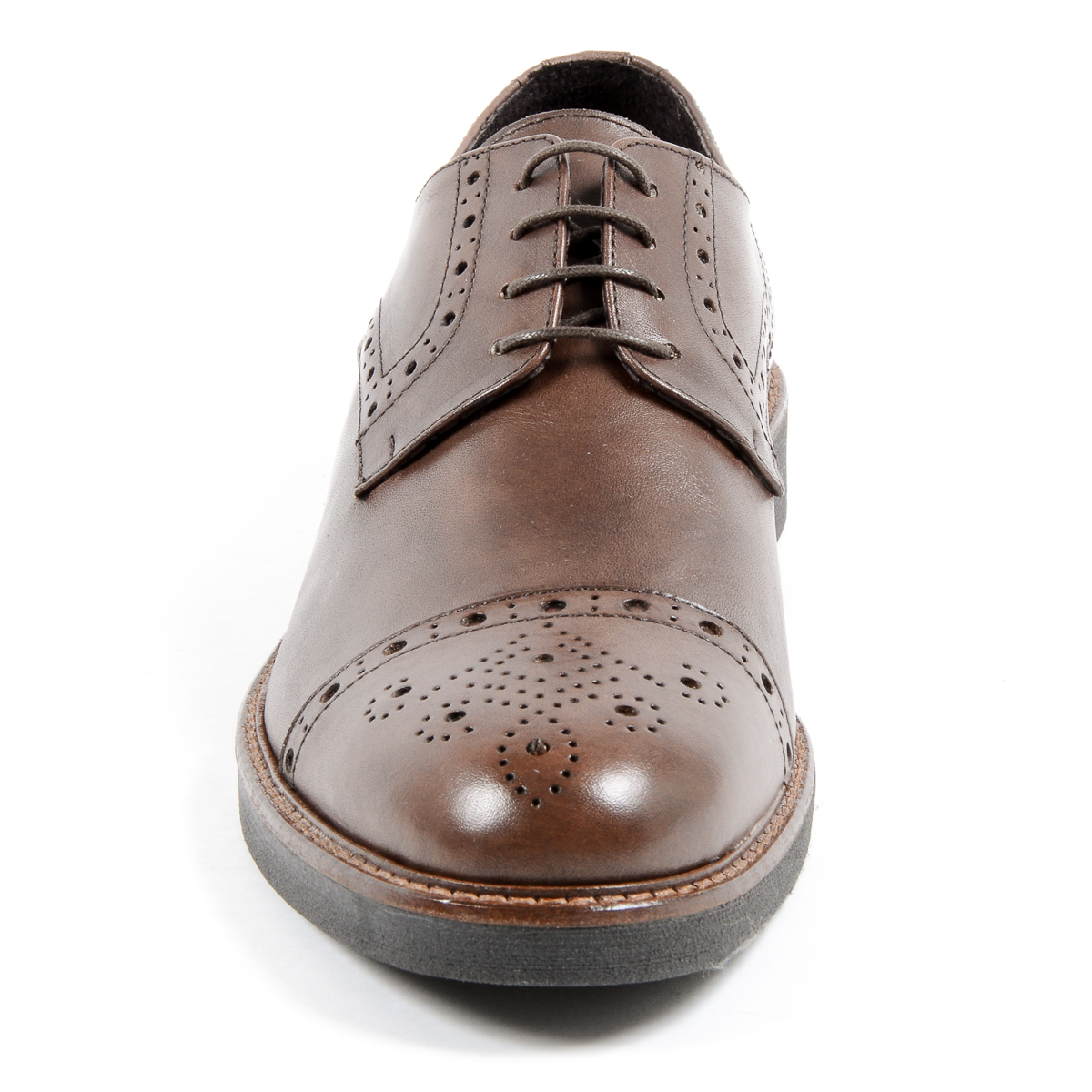 Andrew Charles Mens Brogue Shoe Brown LOU