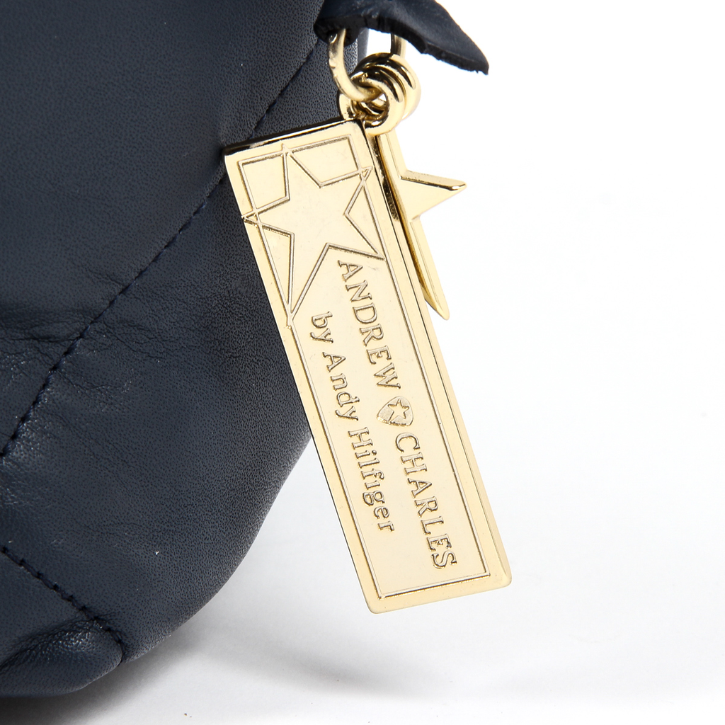 Bolso de mano para mujer Andrew Charles azul oscuro TESS