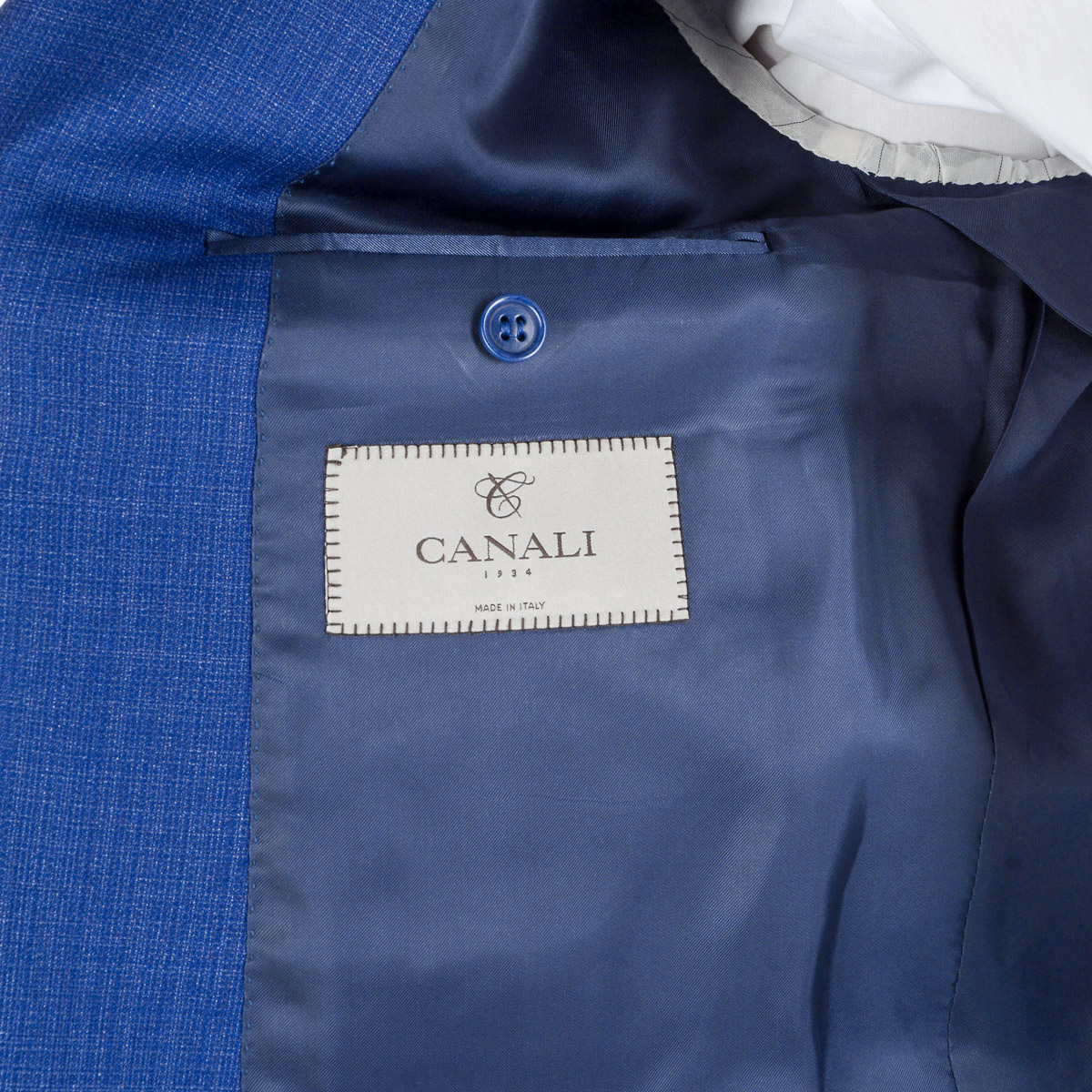 Canali Mens Suit Long Sleeves Blue