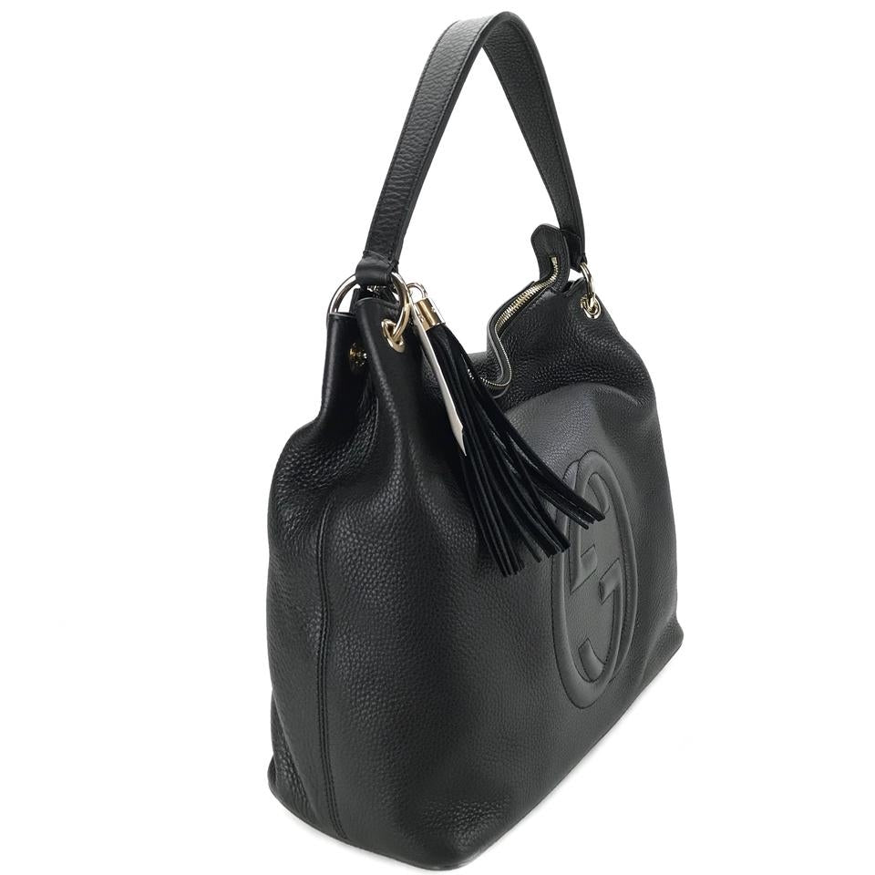 Bolso tote Gucci Soho de piel negro