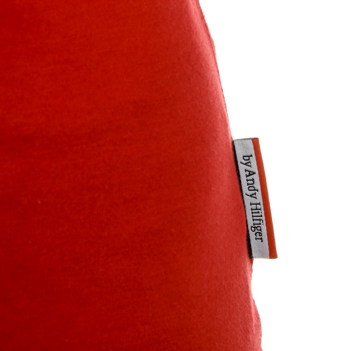 Camiseta Andrew Charles para mujer, manga corta, cuello en V, roja, TAPIWA