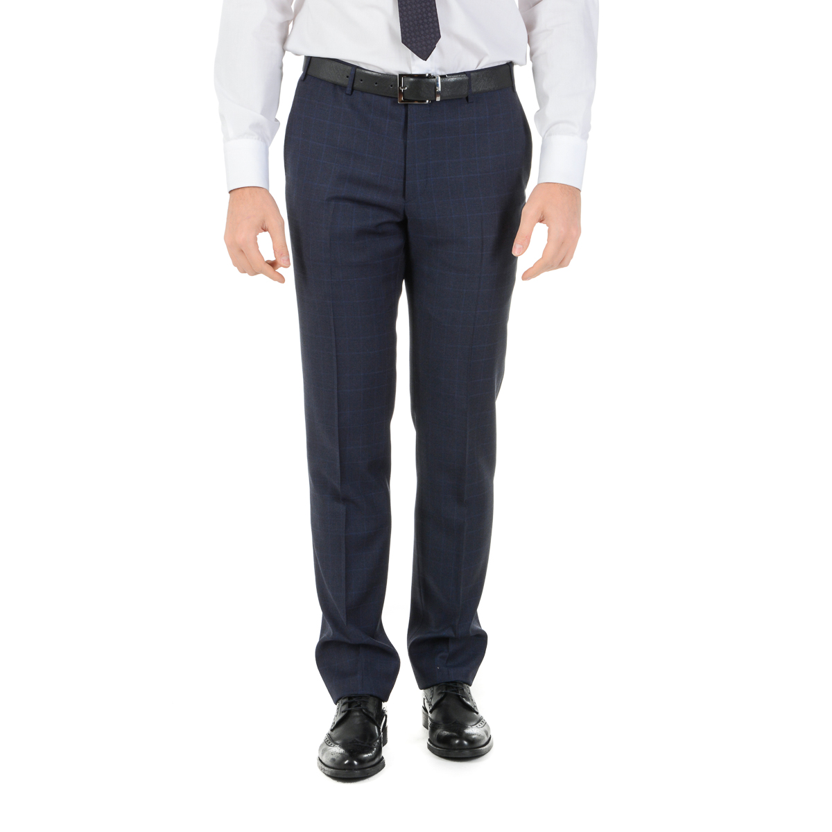 Corneliani Mens Suit Long Sleeves Dark Blue Super 110's