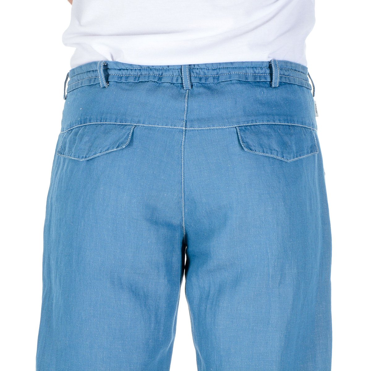 Armani Collezioni Mens Pants Light Blue