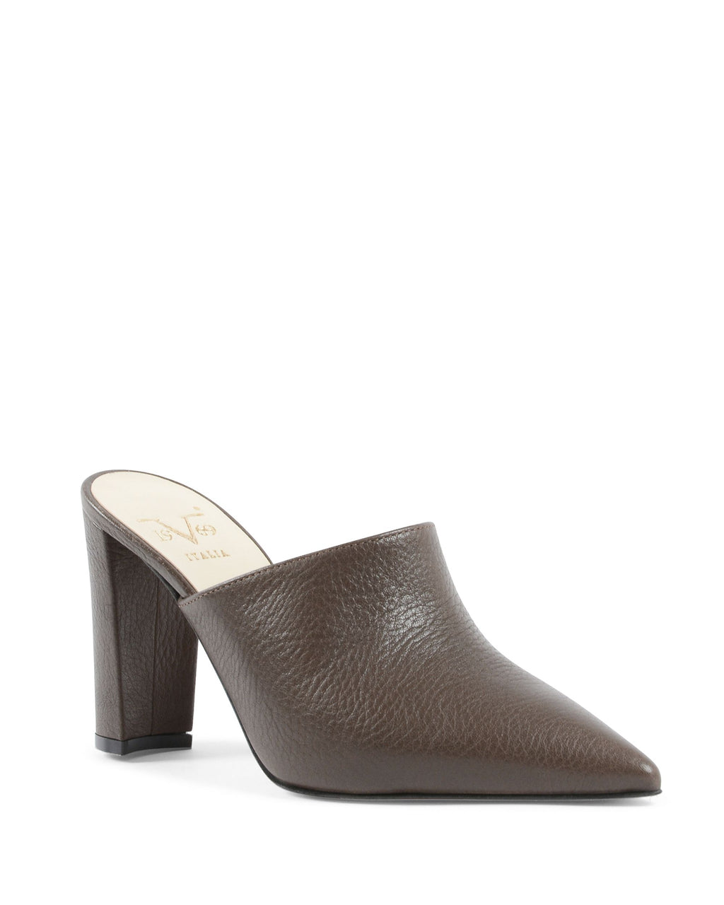 19V69 Italia Sandalias tipo mule para mujer Marrón oscuro LEYA90 CRAZY GRAIN ARGILLA