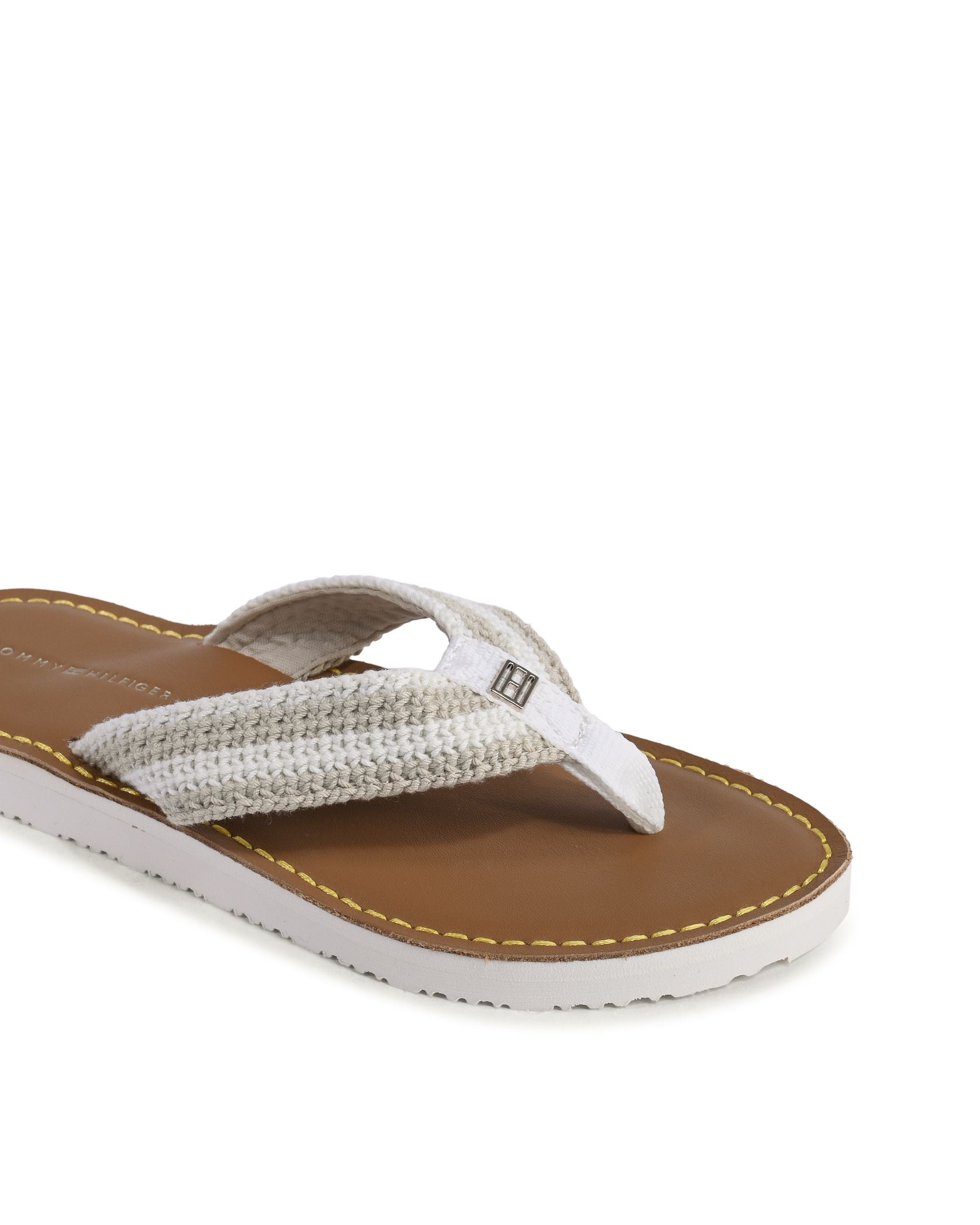 Chanclas Tommy Hilfiger para mujer color caqui FW0FW07261RBS
