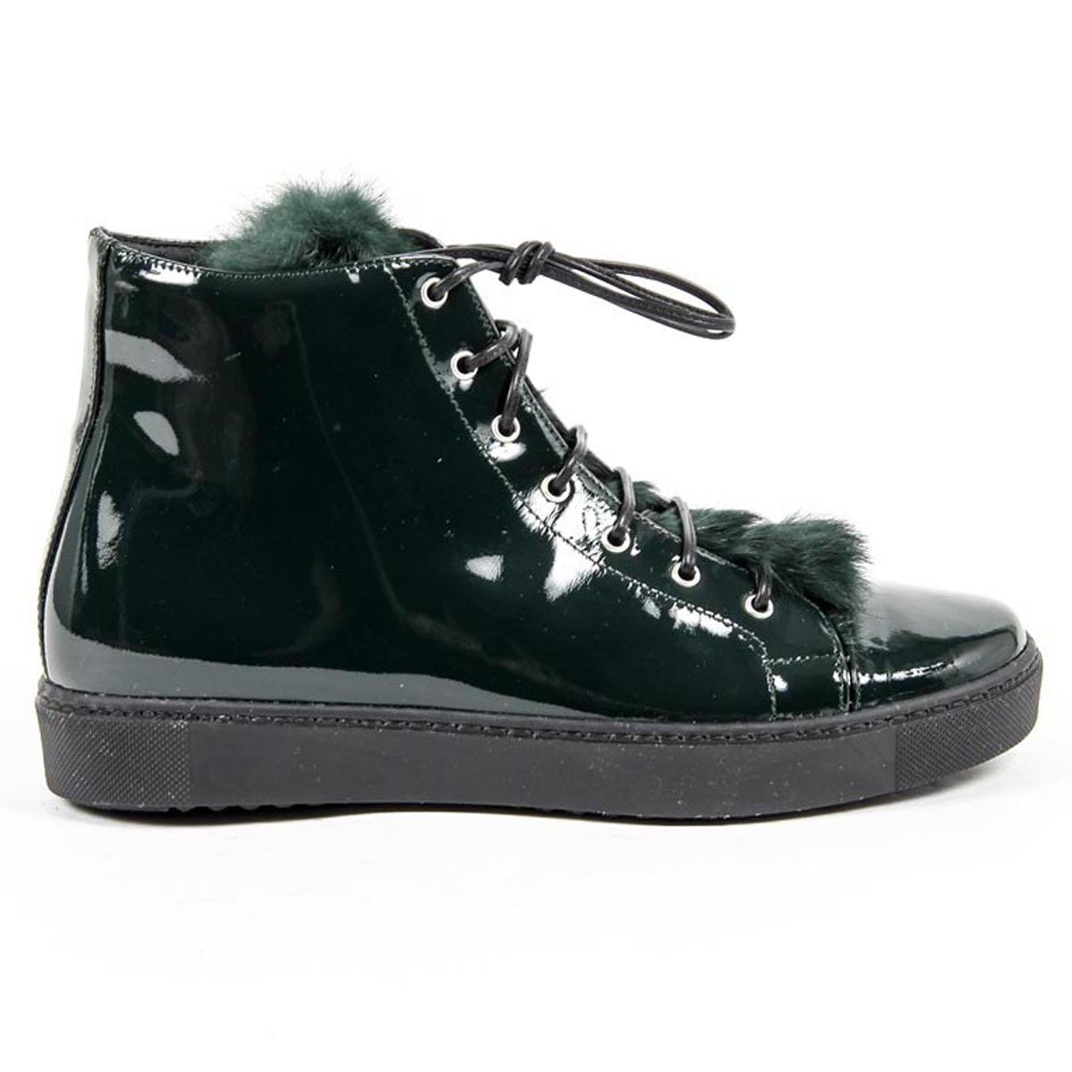 V 1969 Italia Zapatilla alta para mujer 312070 VERNICE VERDE