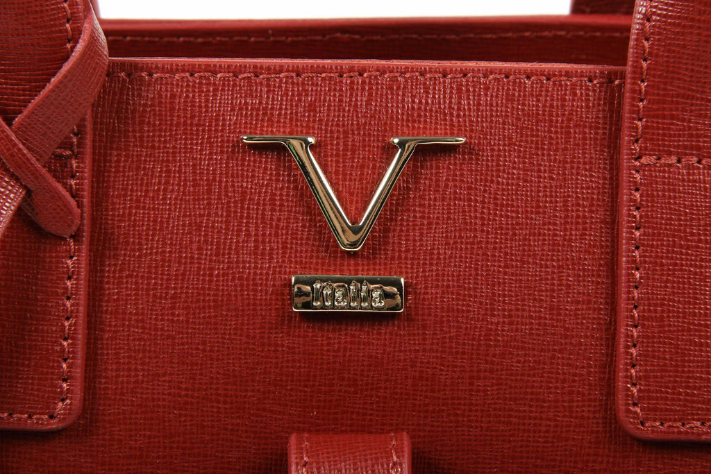 Bolso de mano para mujer V 1969 Italia V006 SAFFIANO ROJO