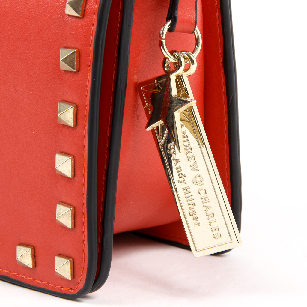 Bolso de mano Andrew Charles para mujer, color rojo, PAIGE