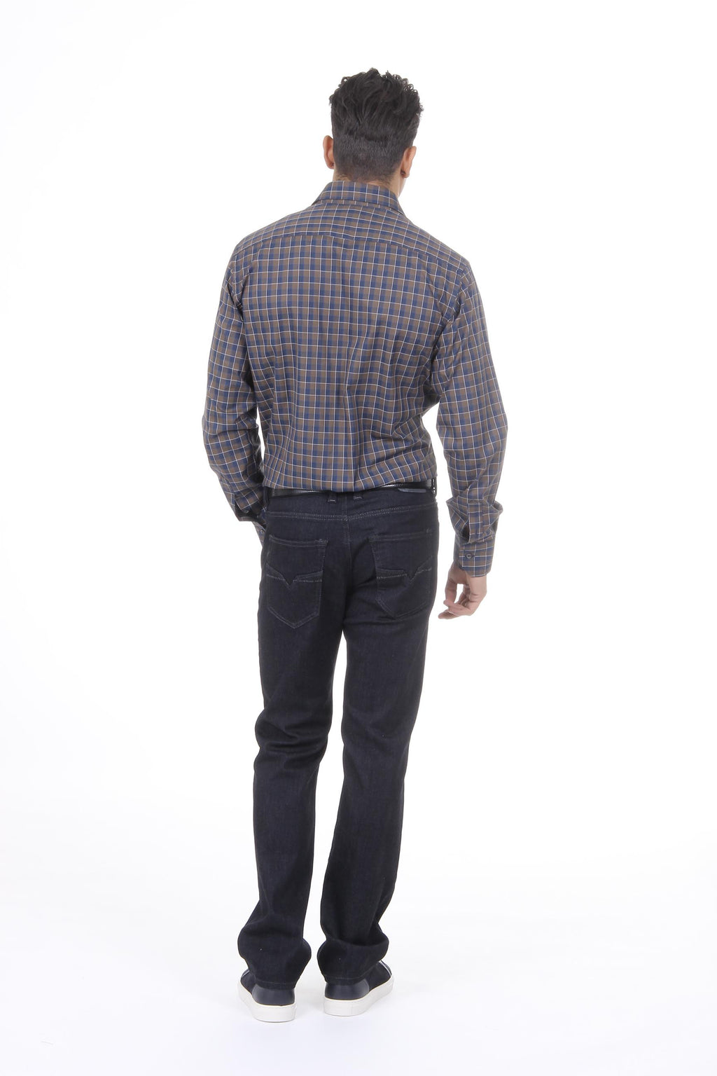 Camisa clásica moderna de corte italiano para hombre V 1969, talla 377 VAR. 031