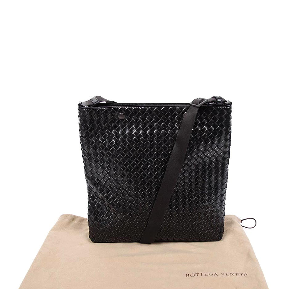 Tracolla Messenger intrecciato Mujer Bottega Veneta Nero 344801 VAGJ1 1261F