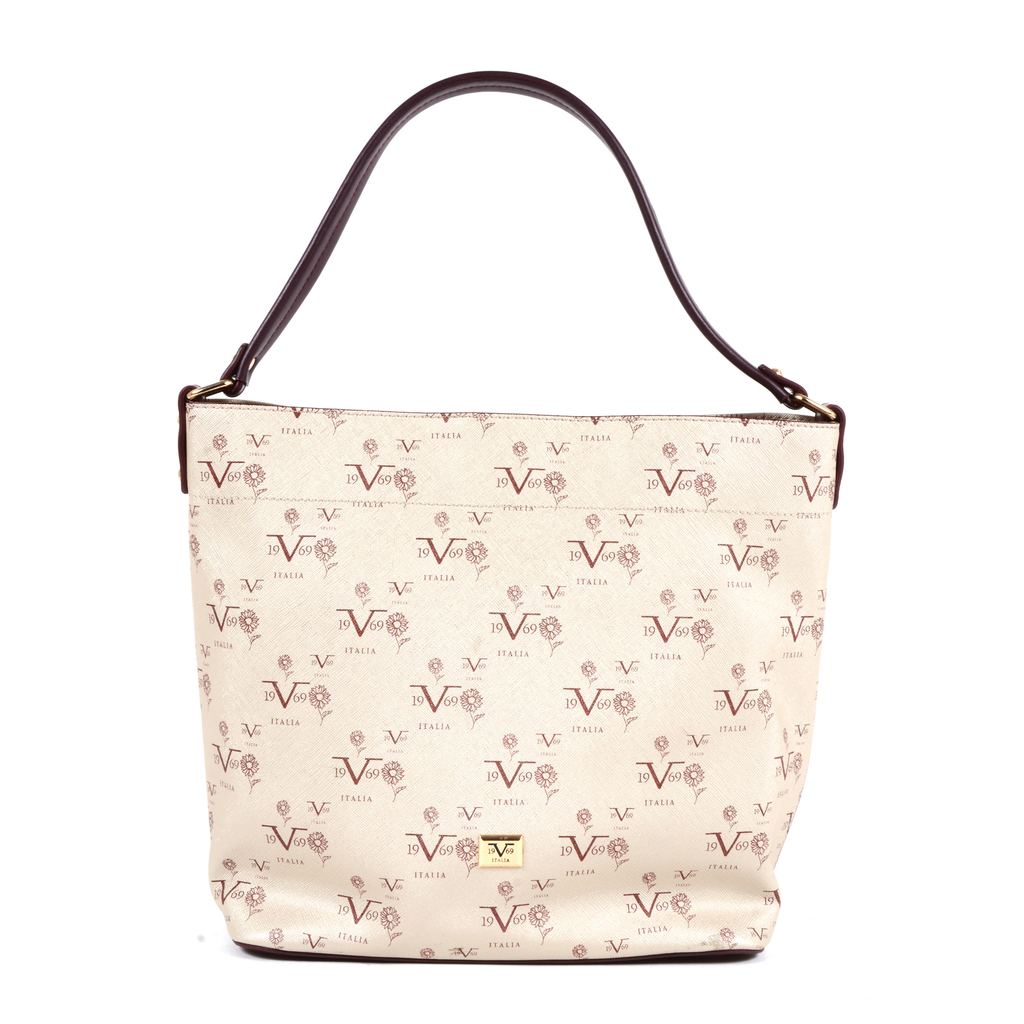 V 1969 Italia Womens Handbag Beige SALVADOR