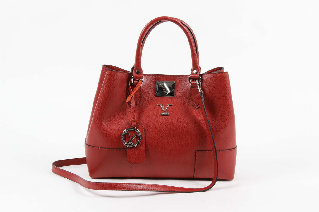 Bolso de mano para mujer V 1969 Italia V013-S SAFFIANO ROJO