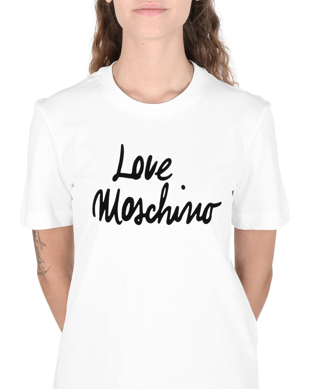 Camiseta de mujer Love Moschino W 4 H06 18 M 3876 A00 BLANCO ÓPTICO