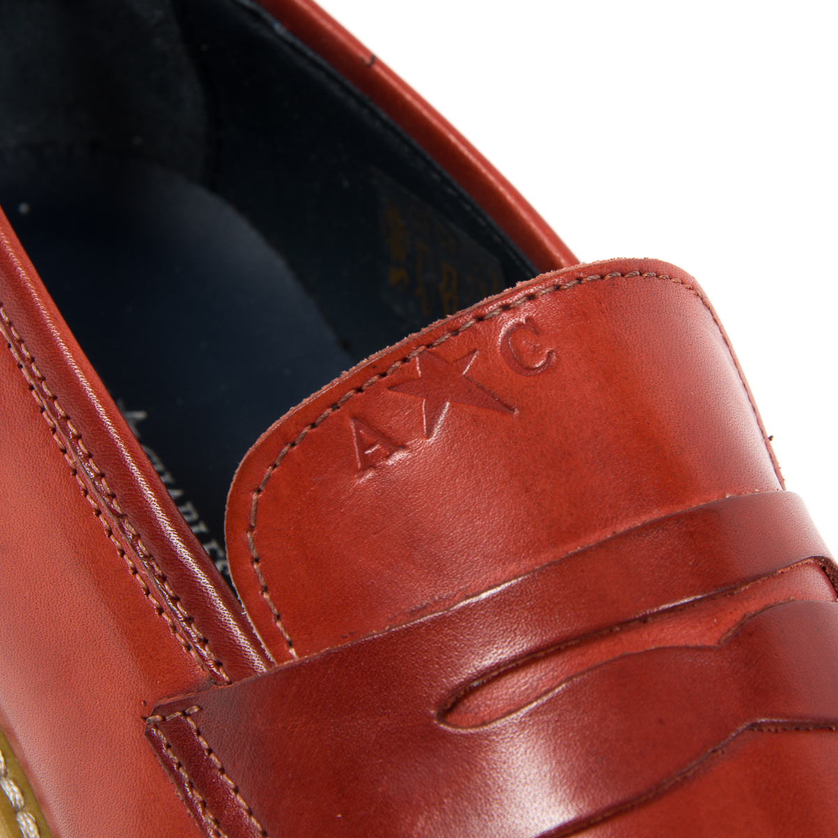 Mocasín Andrew Charles para hombre rojo SEAN