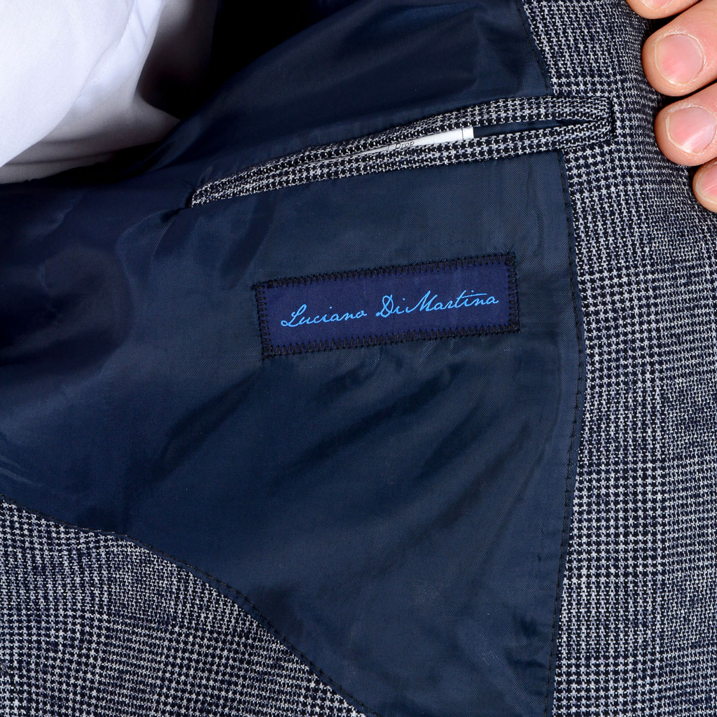 Chaqueta Luciano Di Martina para hombre, manga larga, gris oscuro