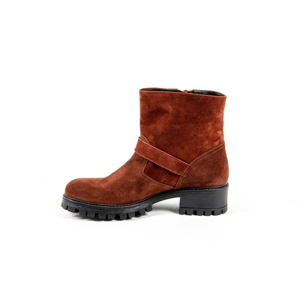 Bota corta para mujer V 1969 Italia B1441 VELOUR MATTONE
