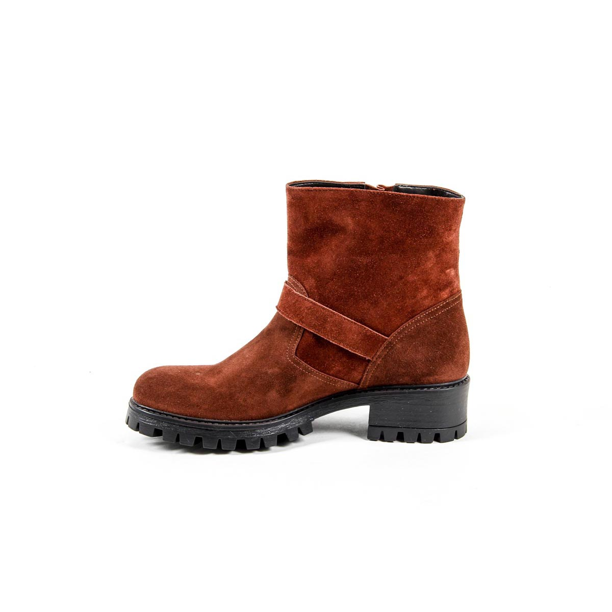 Bota corta para mujer V 1969 Italia B1441 VELOUR MATTONE