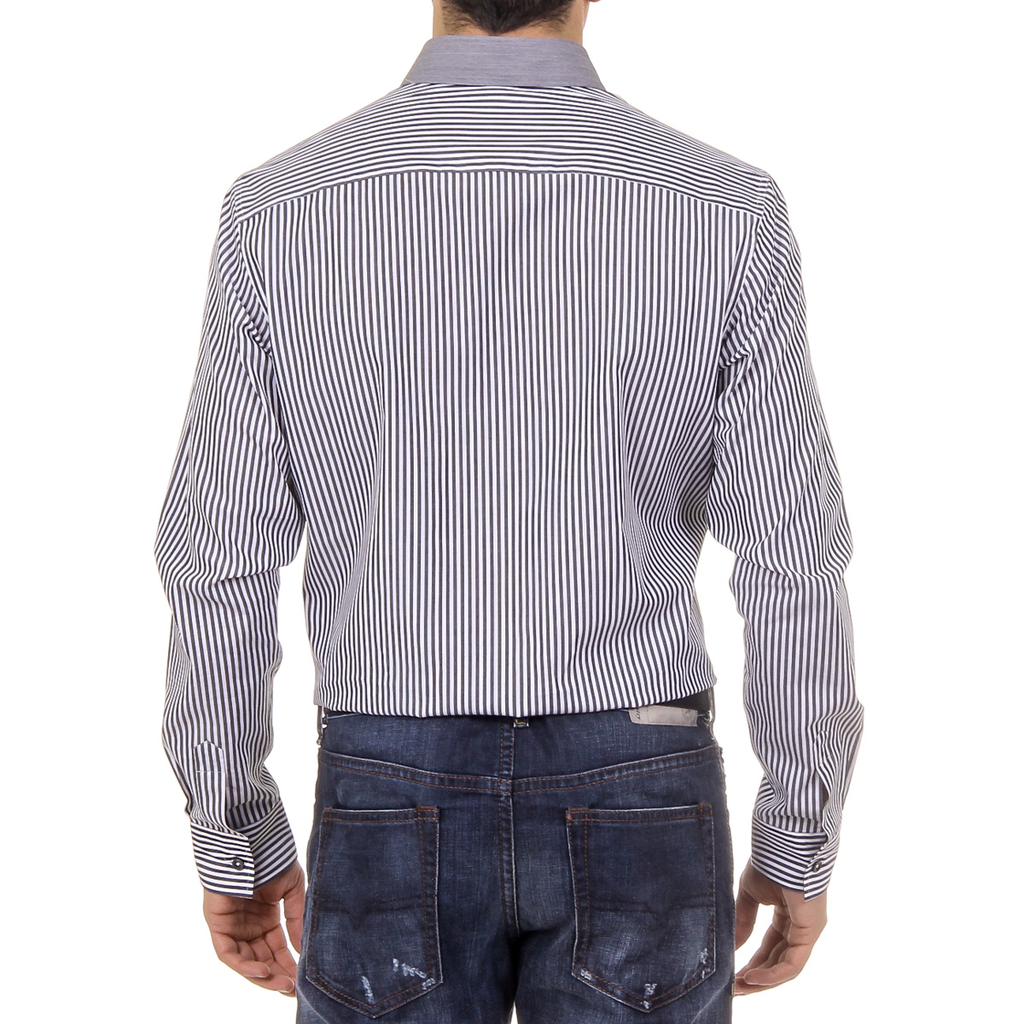 Camisa de hombre del Ufford & Suffolk Polo Club USC01 A2 NERO