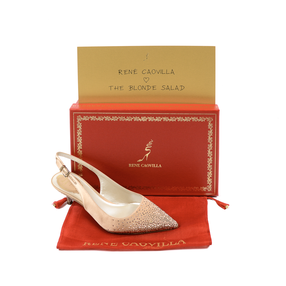 Rene Caovilla by The Blonde Salad Womens Slingback Pump Pink ICE