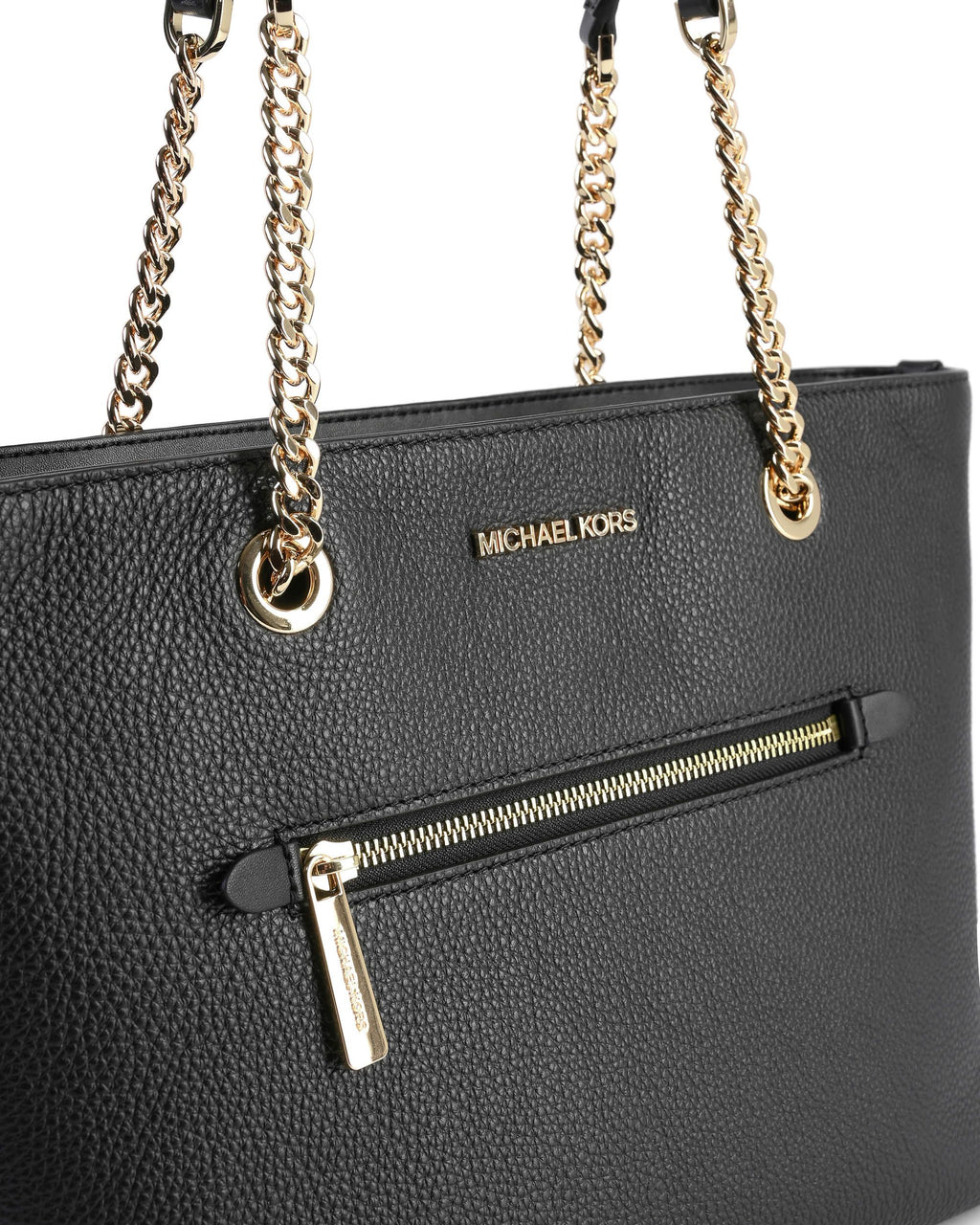 Michael Kors Bolso tote mediano con cadena y cremallera delantera 35F2GTTT2L NEGRO