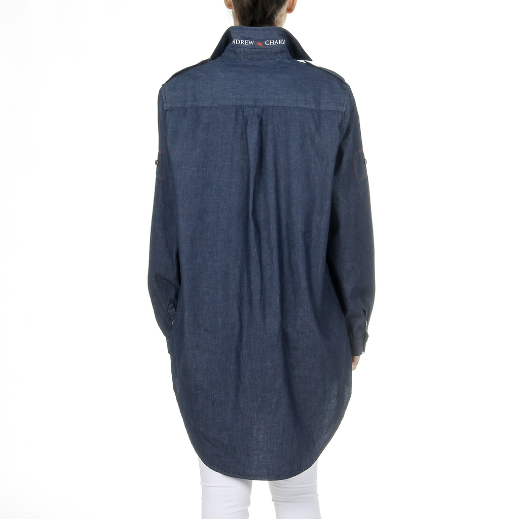 Camisa vaquera de manga larga para mujer de Andrew Charles CAMILIA