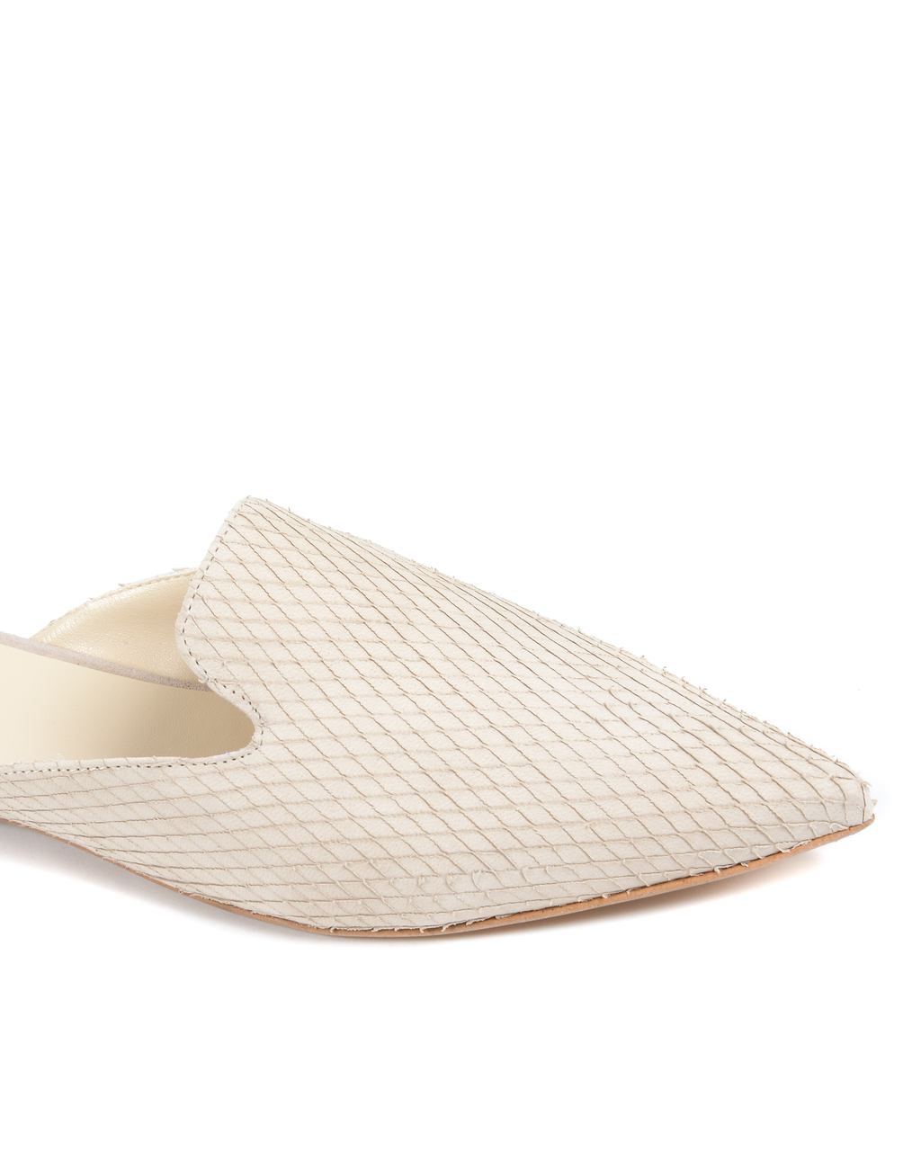 19V69 Italia Sandalias para mujer Beige 4747 SABOT PITONE STAMP BEIGE
