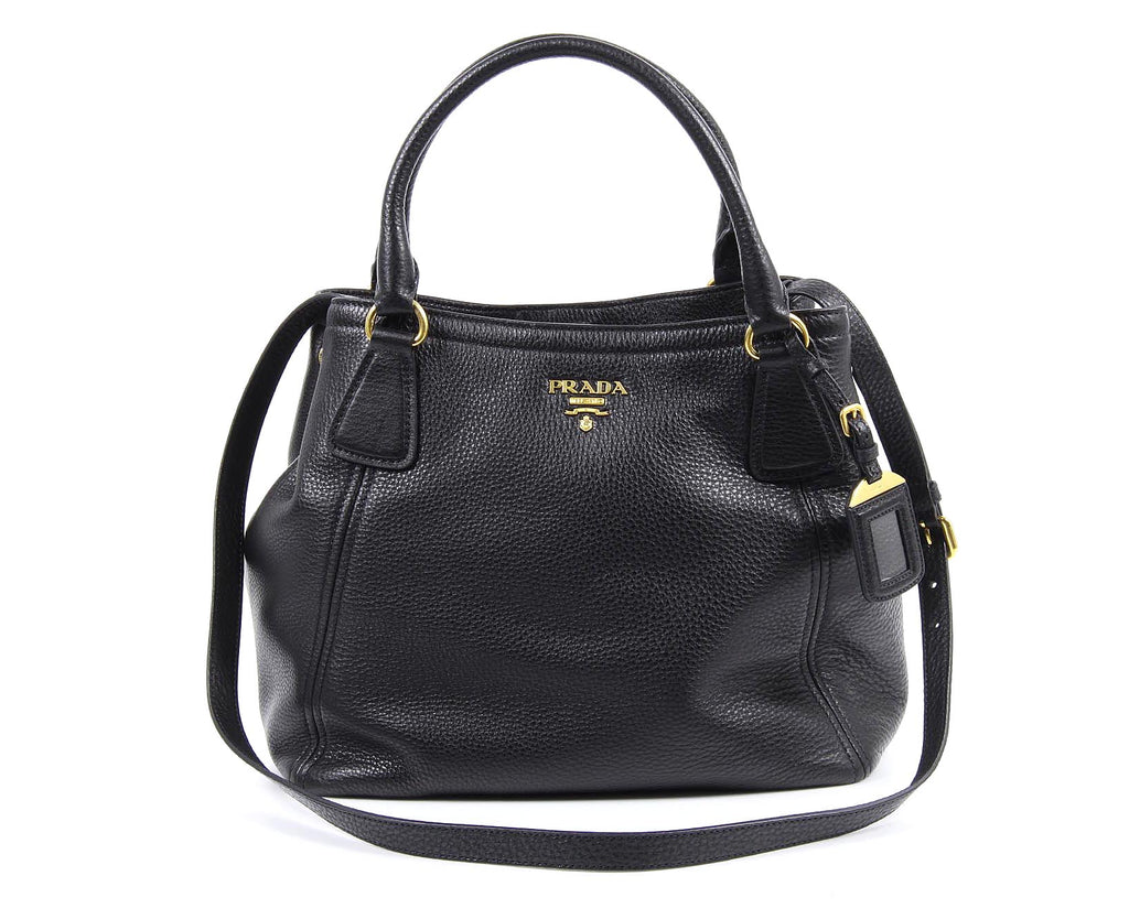 Bolso tote hobo Prada BN2534 Nero Vitello Daino