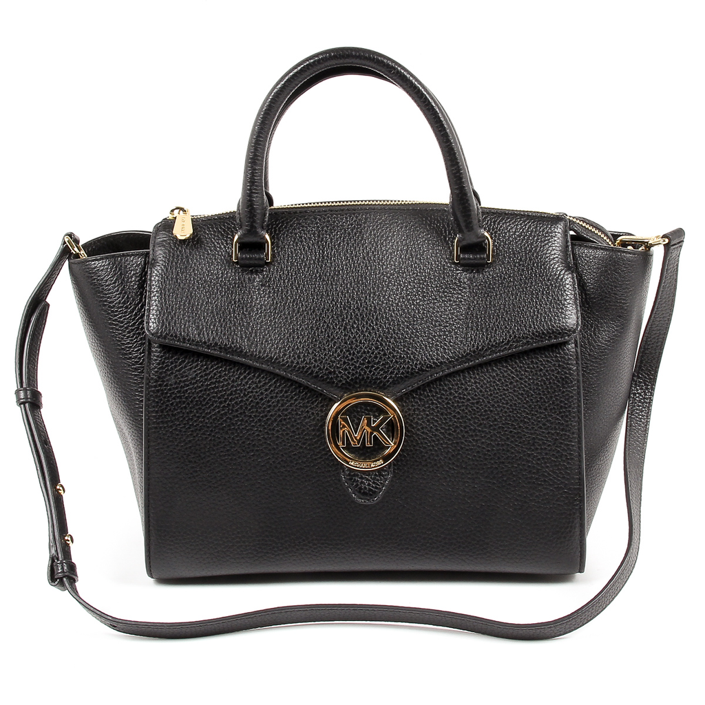 Michael Kors Womens Handbag VANNA 35T7GV3S3L BLACK