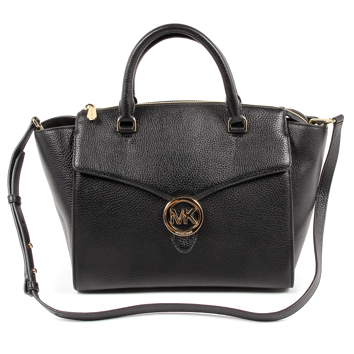 Michael Kors Womens Handbag VANNA 35T7GV3S3L BLACK