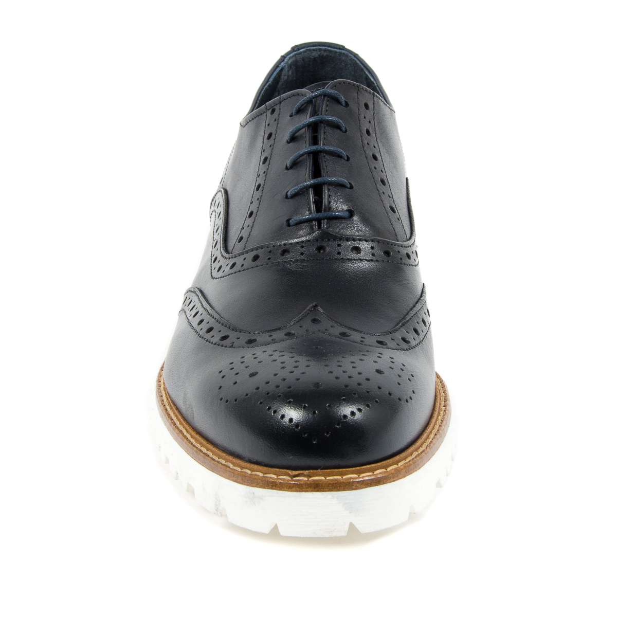 Andrew Charles - Zapatos brogue para hombre, color azul LUIS