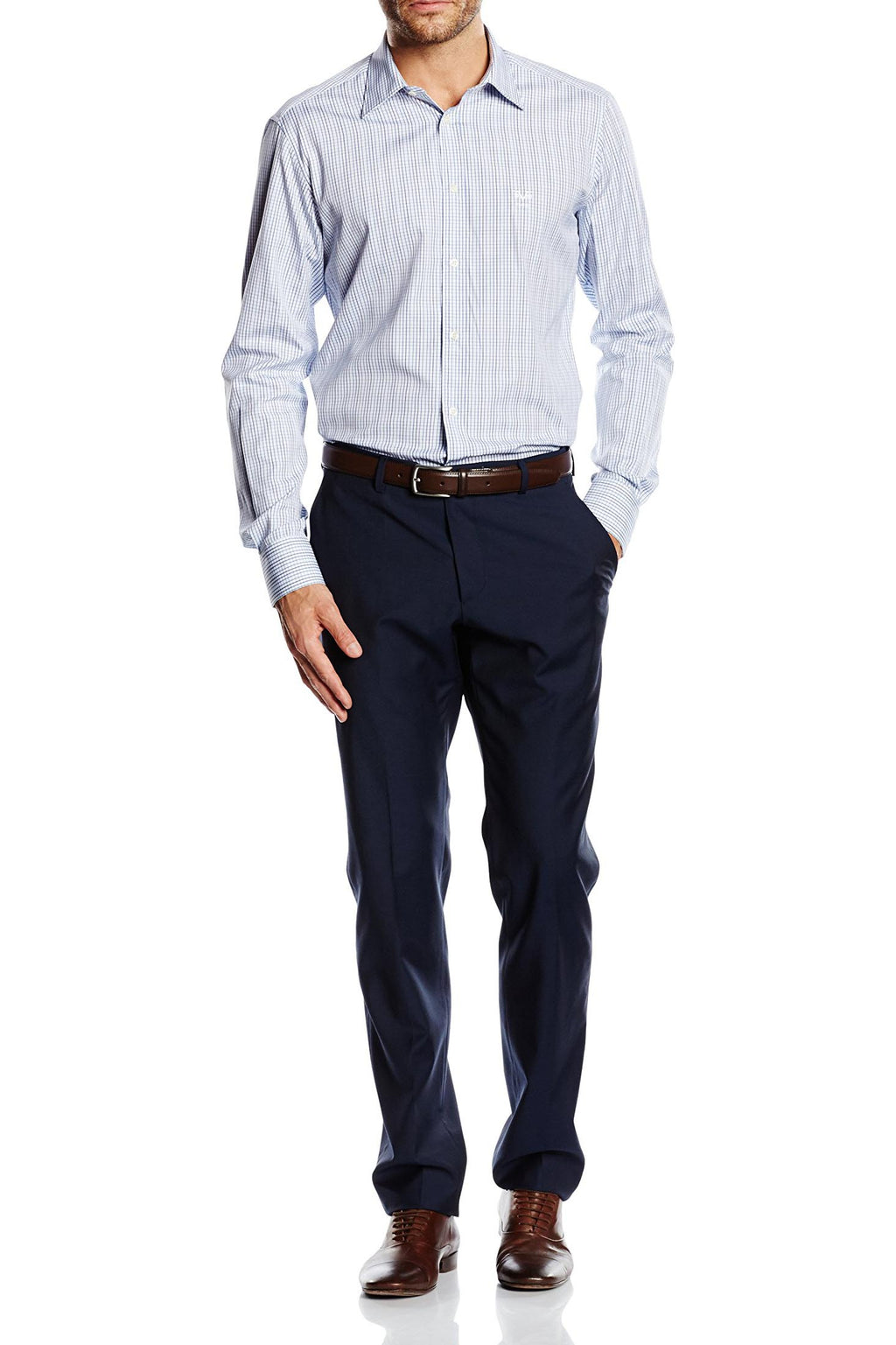 Camisa de cuello clásico moderno V 1969 Italia para hombre MCC23