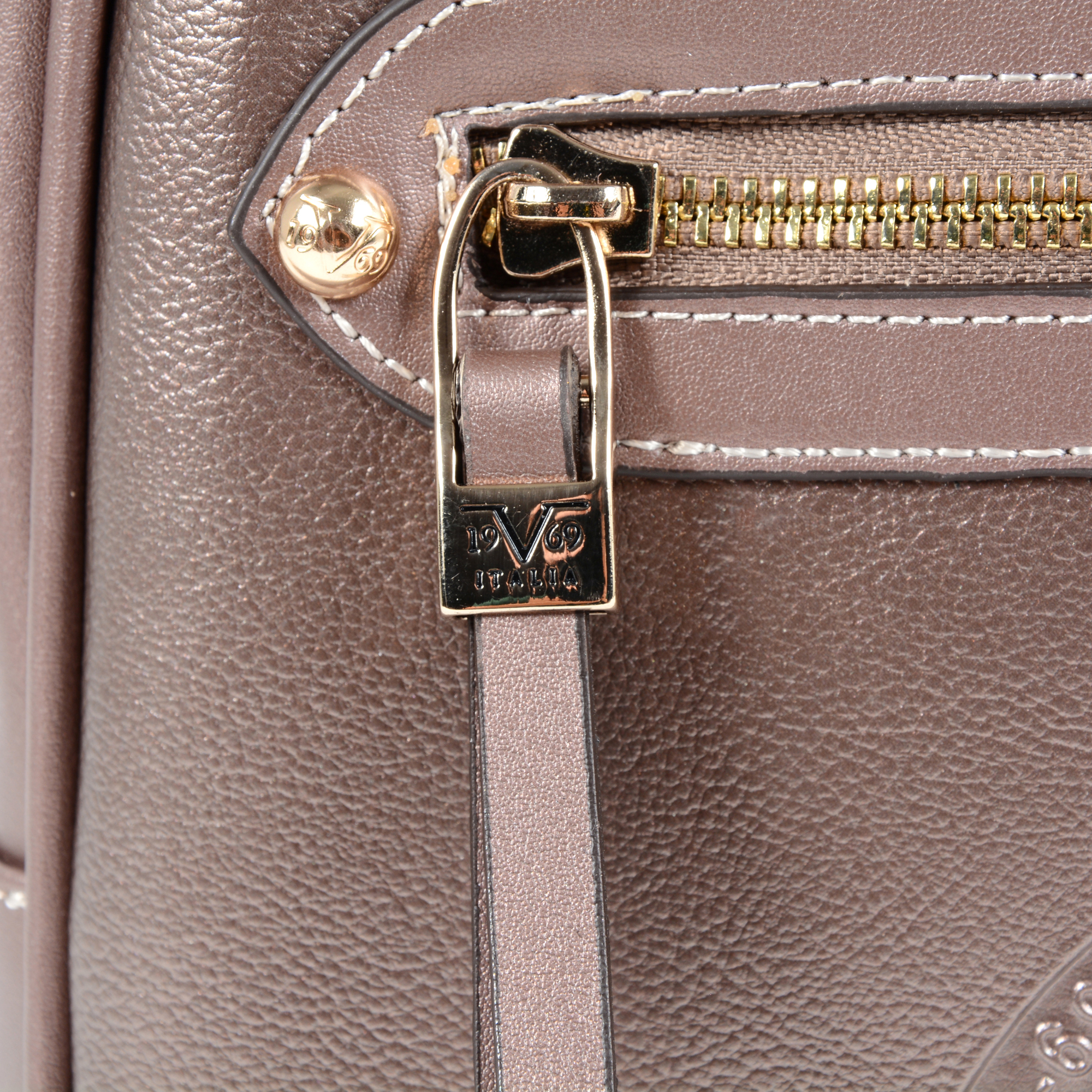 V 1969 Italia Womens Backpack Gold SANTORINI