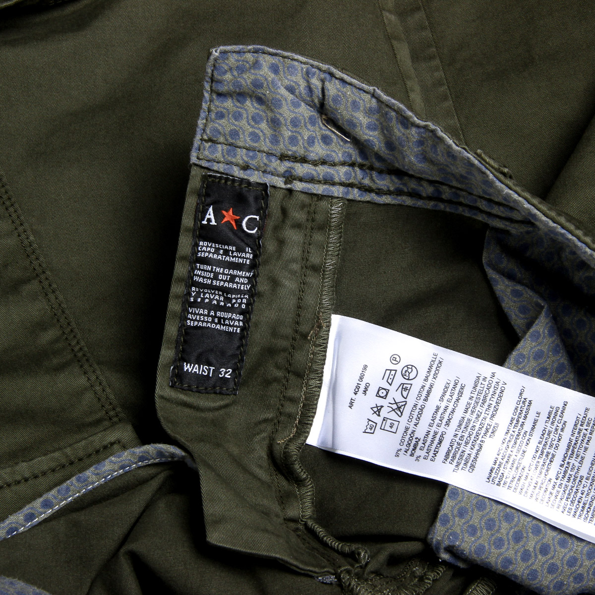 Pantalones cortos Andrew Charles para hombre verde JAKO