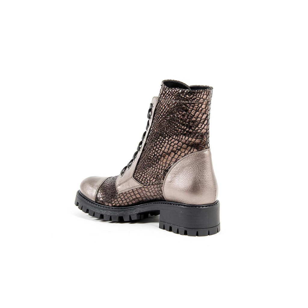 Bota corta Mujer V 1969 Italia B1476 VITELLO + PIETRA BRONZO
