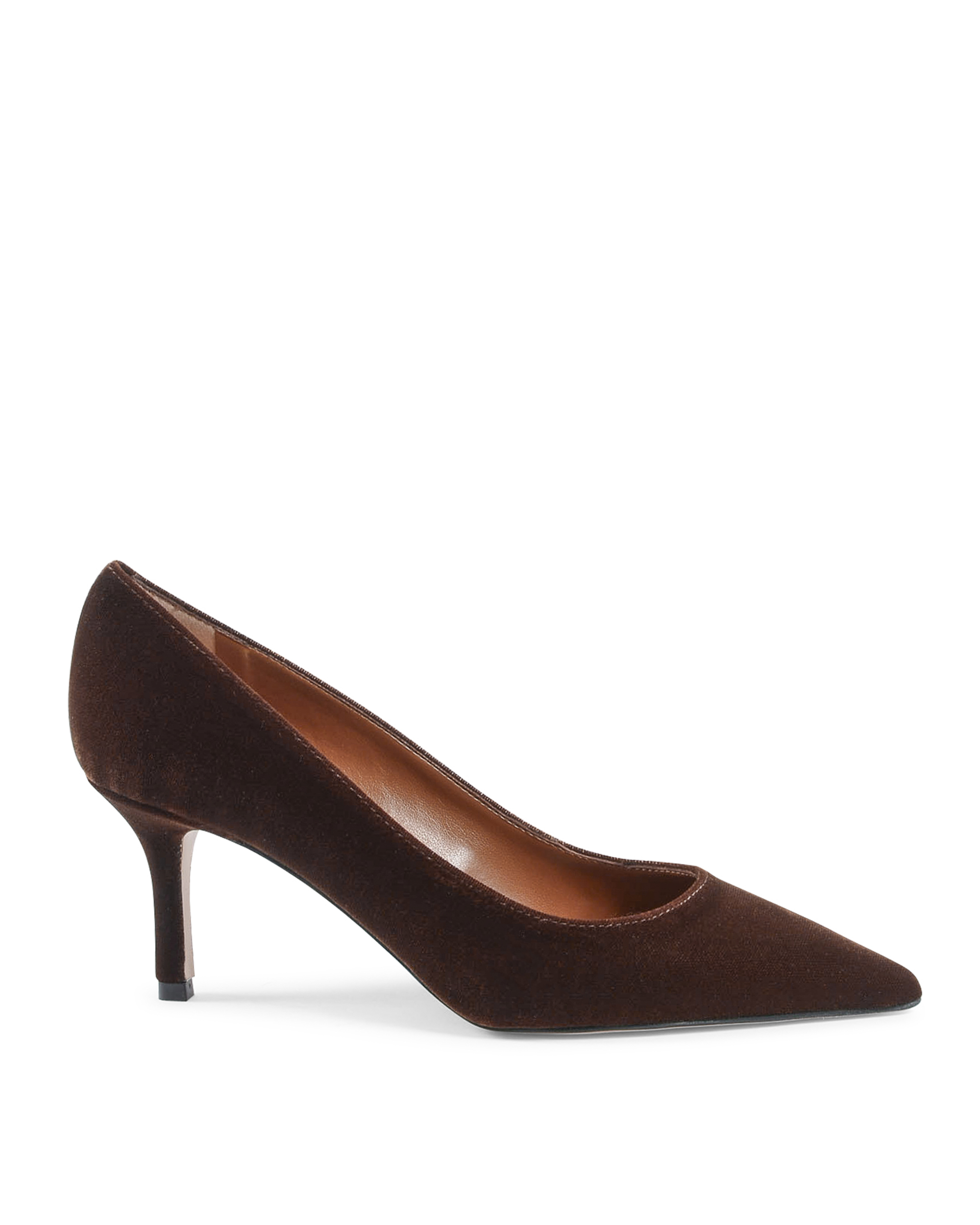 19V69 Italia Womens Pump Brown INES65 CHESTNUT VELVET