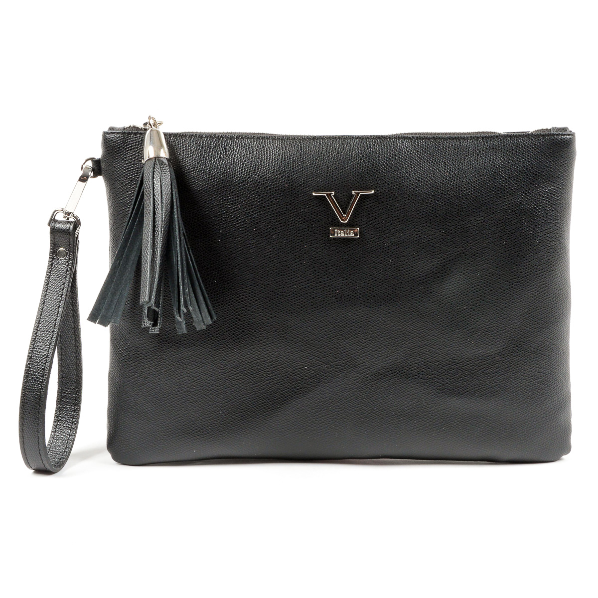Bolso de mano para mujer V 1969 Italia negro PECHINO