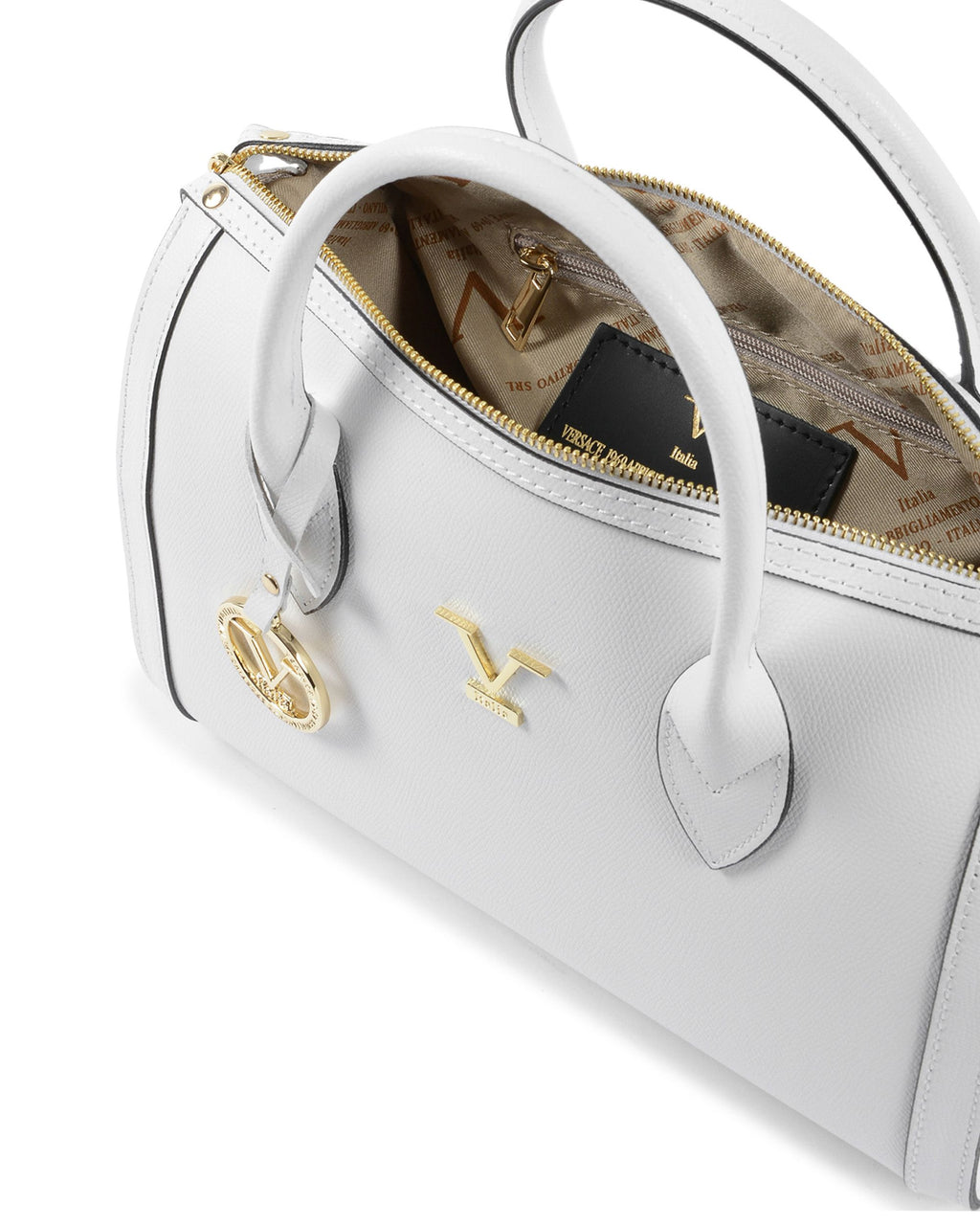 Bolso Mujer V Italia Blanco V014-G PALMELLATO BIANCO