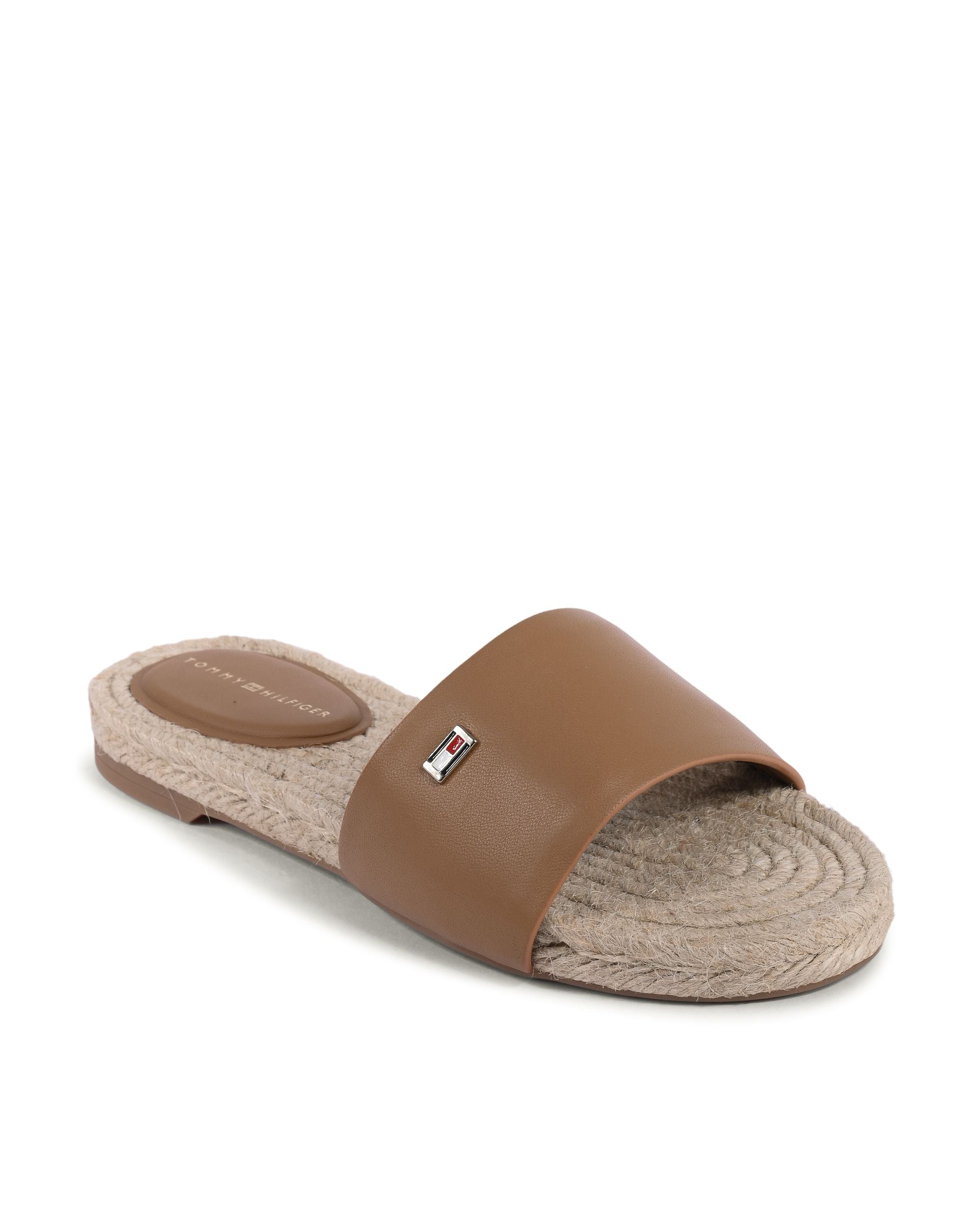 Alpargatas Tommy Hilfiger para mujer marrones FW0FW07933GU9