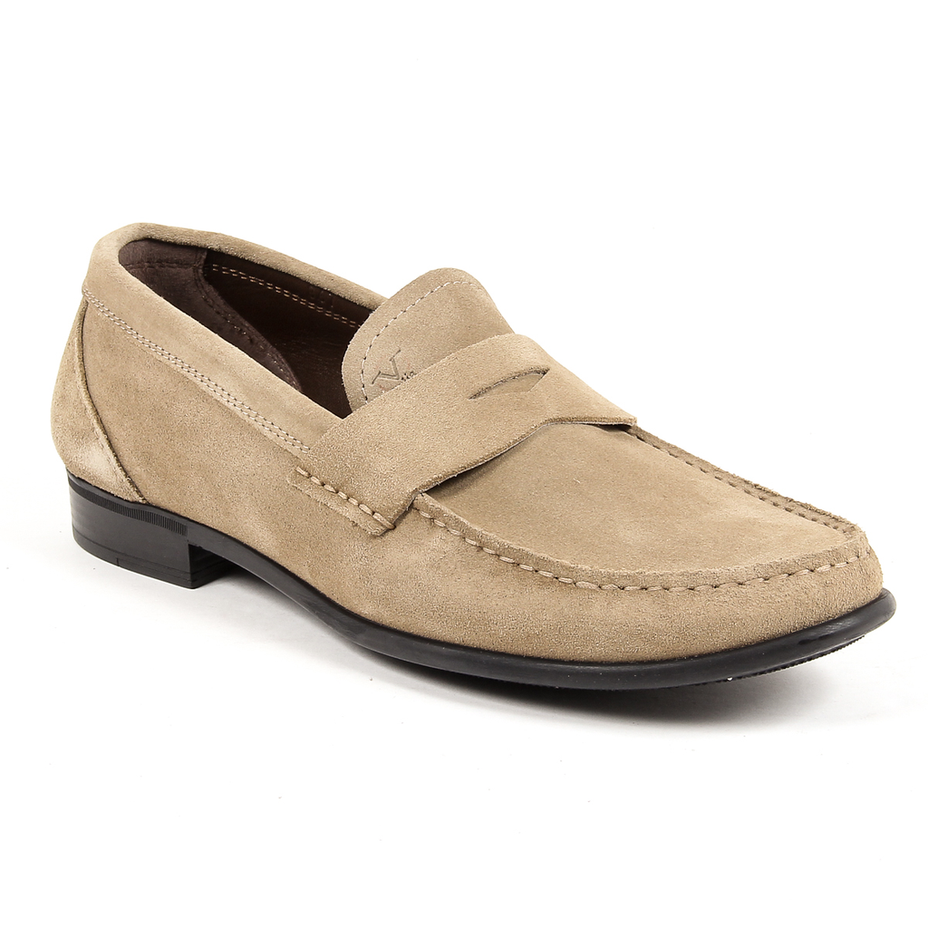 Mocasín para hombre V 1969 Italia Beige LEONARDO