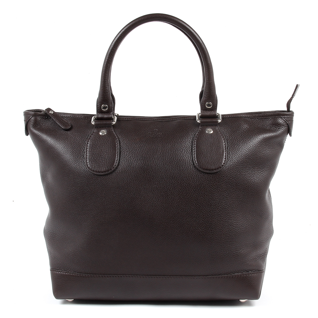 Gucci Womens Handbag Soft Calf Dark Brown 246358 2140