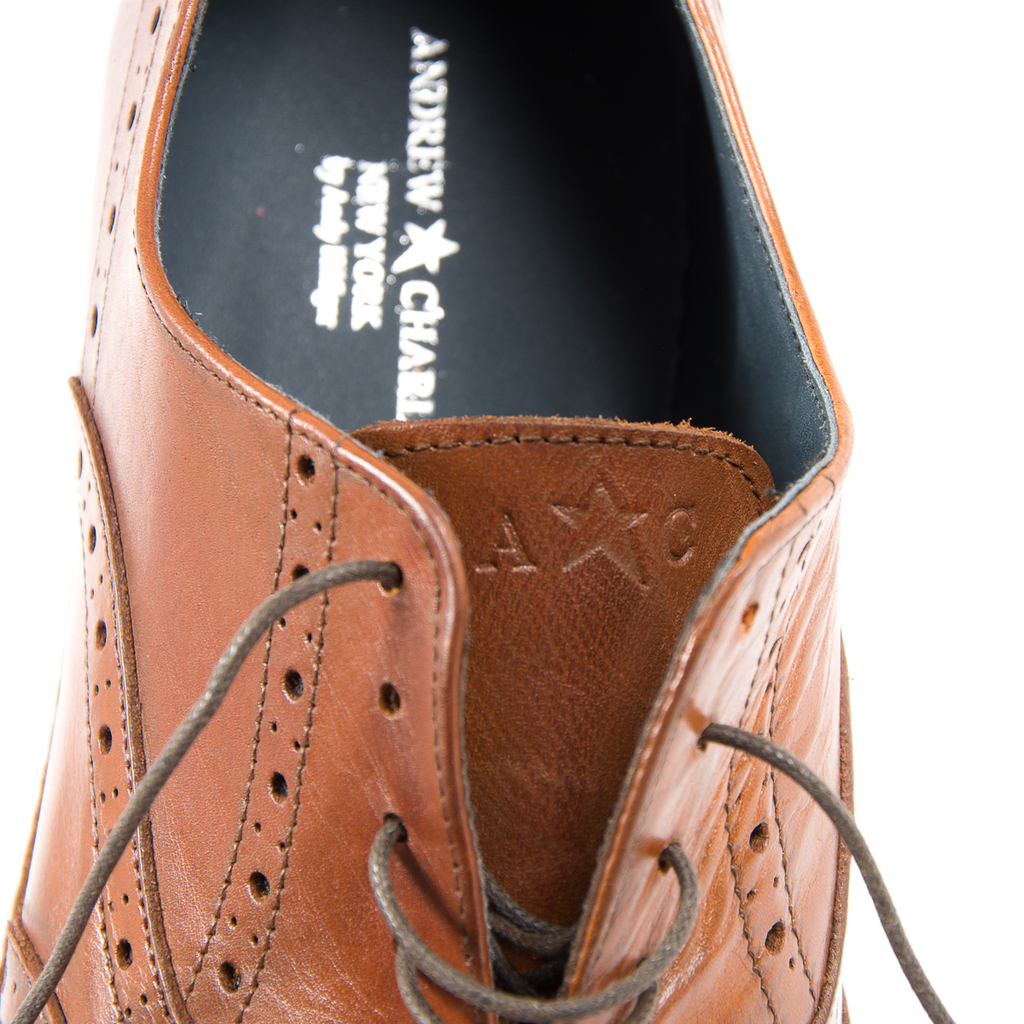 Zapatos brogue para hombre Andrew Charles marrón LUIS