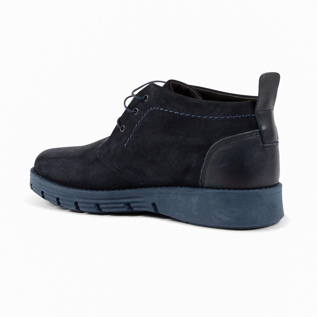 19V69 Italia Botín para hombre Azul 930 CAMOSCIO AZUL