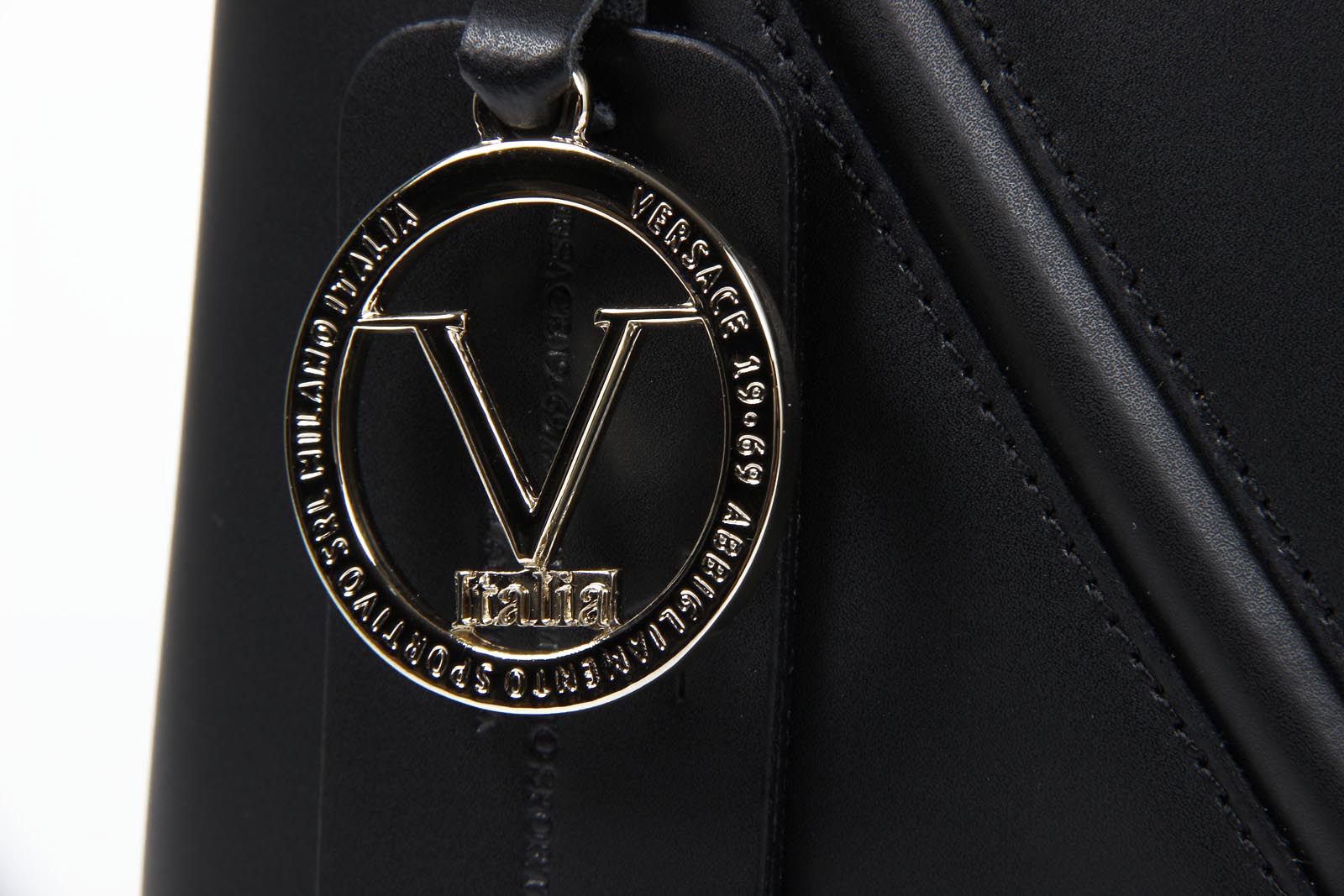 Bolso de mano para mujer V 1969 Italia V004 RUGA NEGRO
