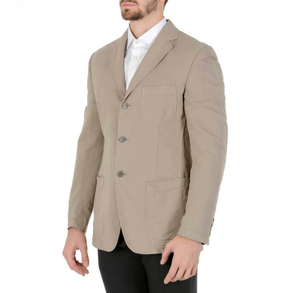 Chaqueta Faconnable para hombre de manga larga beige COLIN