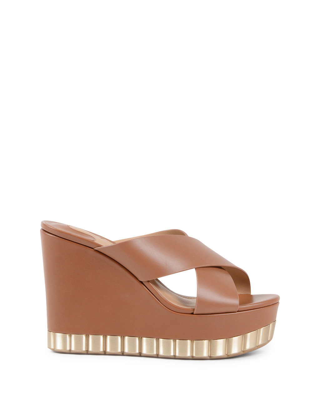 Sandalia de cuña para mujer Salvatore Ferragamo en color tostado NICOSIA