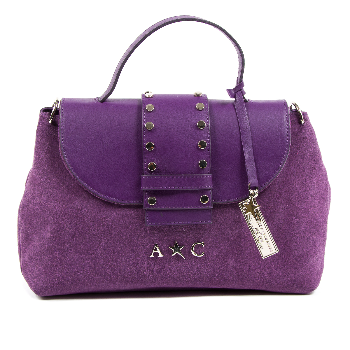 Bolso de mano para mujer Andrew Charles morado ROSS