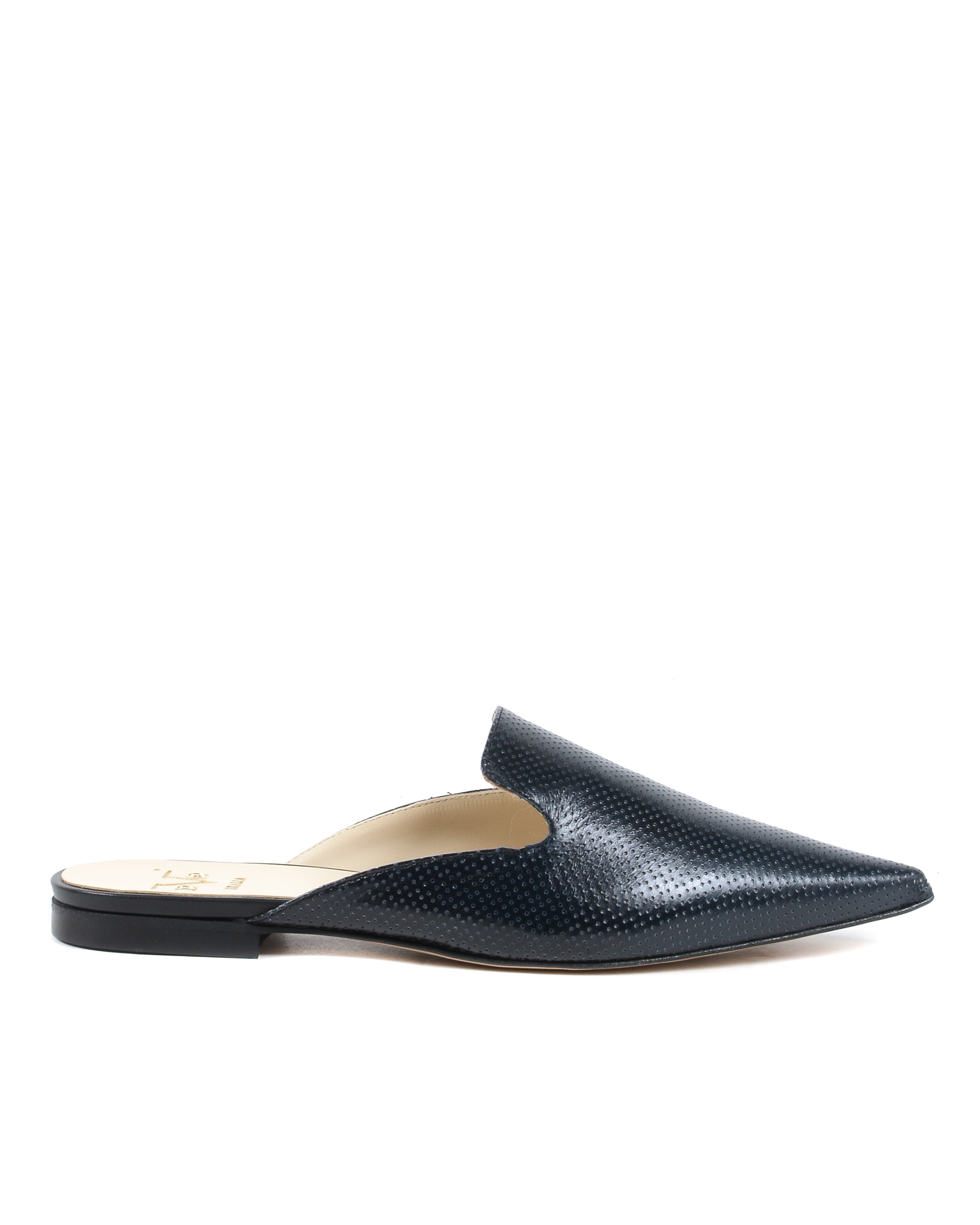 19V69 Italia Chanclas Mujer Negro Brillante 4747 SABOT TRAF NERO LUCIDO