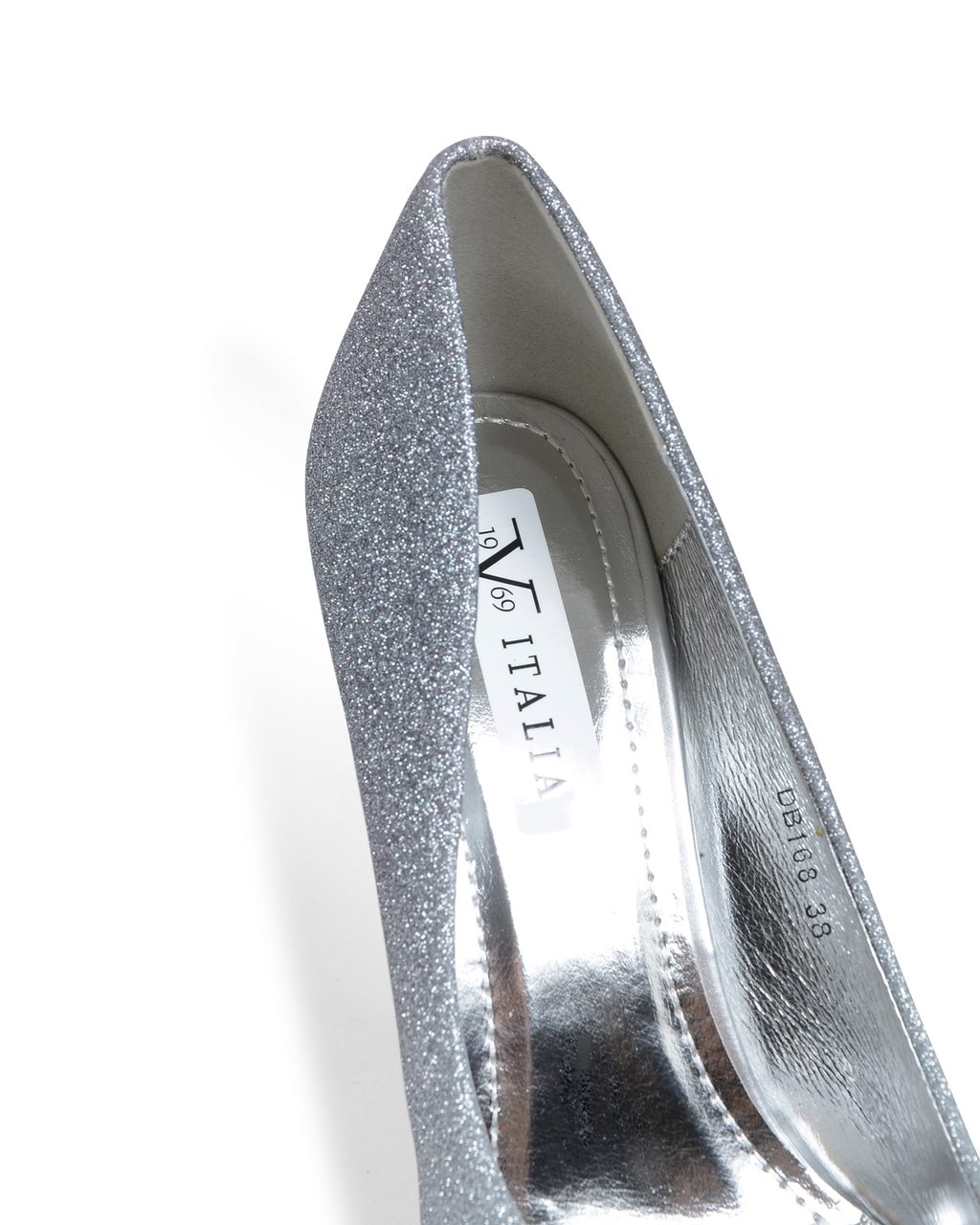 19V69 Italia - Zapatos de salón para mujer, color gris brillante, V168 GRIS