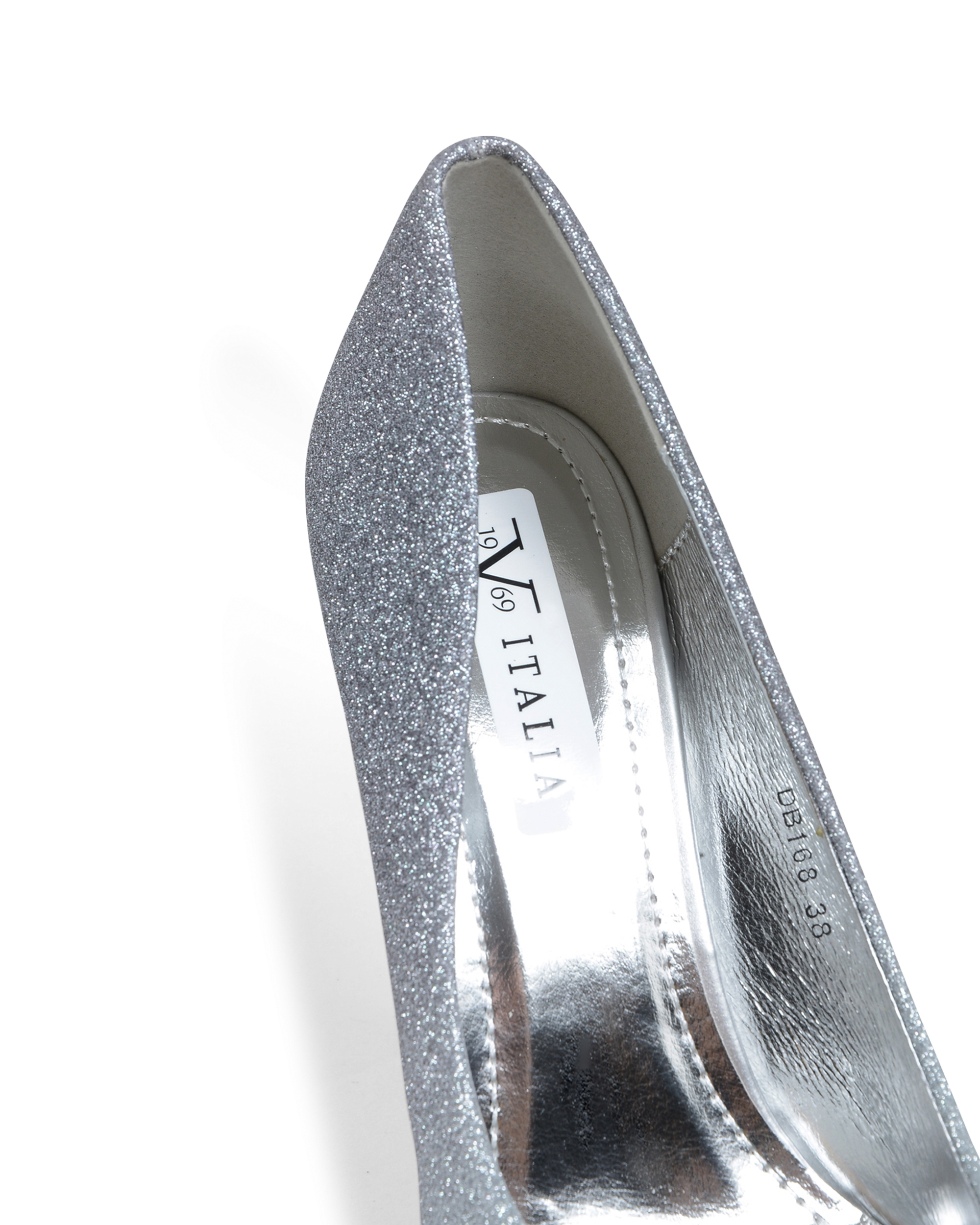 19V69 Italia - Zapatos de salón para mujer, color gris brillante, V168 GRIS